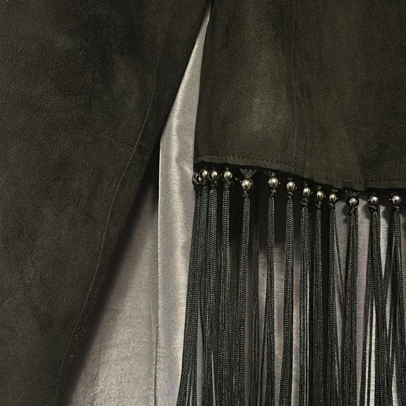 Cropped Fringe Jacket - Picture 2 of 3